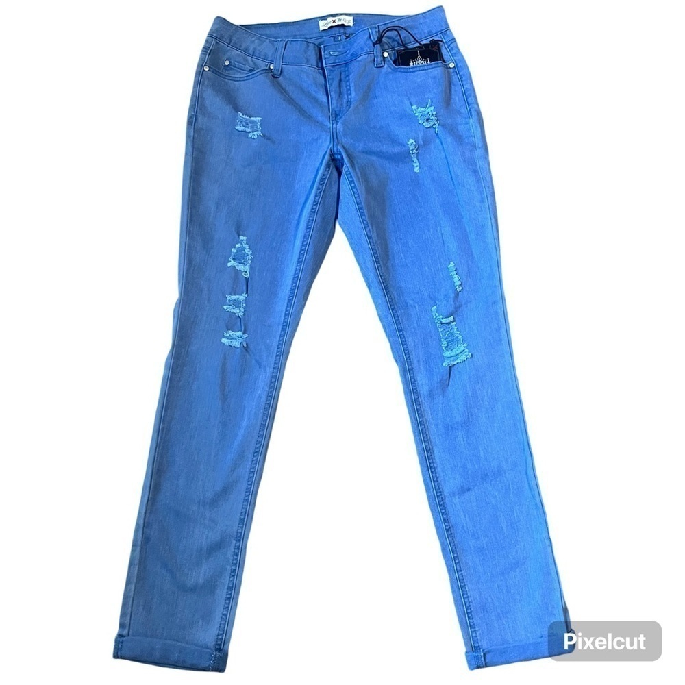 New, Love Indigo Distressed Denim Jeans, Women’s Size 6